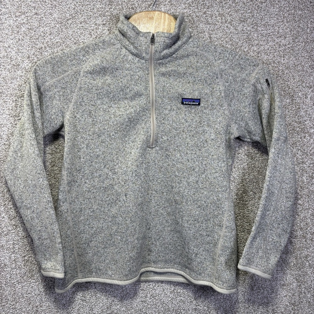 Patagonia Better Sweater Mens XL Gray 1/4 Zip Fleece Pullover STY25618FA19
